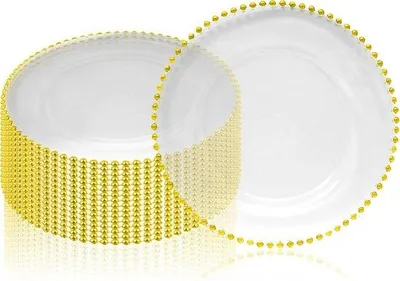 Produktbild von Servierschalen mit Goldrand - Set von 12