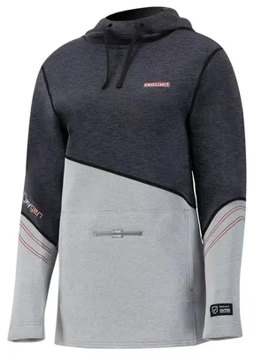 Zdjęcie produktu dla Bluza z kapturem Prolimit Loosefit z neoprenu o grubości 1 mm, kolor: CZARNY/SZARY, rozmiar: L