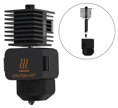 Hotend-Kit für A1 Mini 3D-Drucker, 0,4 mm gehärtete Stahldüse
