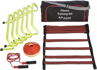 Zdjęcie produktu dla Zestaw do treningu fitness - płotki / drabinki / pachołki / skakanka - w zestawie torba transportowa