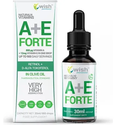 Productafbeelding van Wish Natural Vitamine A+E Forte druppels, 30 ml