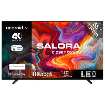 Produktbild von Salora SMART55TV, 139,7 cm (55"), 3840 x 2160 Pixel, LED, Smart-TV, WLAN, Schwarz