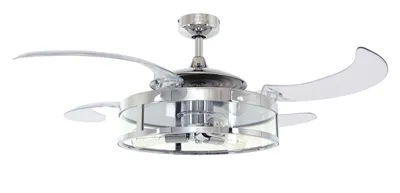 Produktbild von Deckenventilator Fanaway Classic Chrom 122 cm mit Beleuchtung und Fernbedienung