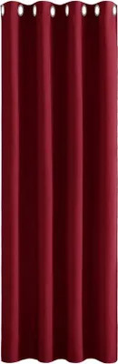Image de Rideaux de salon avec œillets - Rideau thermique - Protection contre la chaleur - Rideau occultant - Chambre à coucher - Chambre d'enfant - 1 pièce