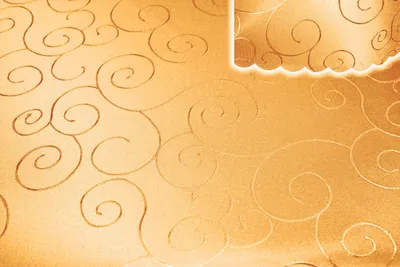Produktbild von Tischdecke gelb 130x220 cm eckig damast Ornamente bügelfrei fleckenabweisend