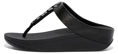 Productafbeelding van FITFLOP FitFlop Fino Ergonomische Teenslipper - Zwart ZWART 38