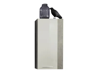 Produktbild von trendteam Wohnen Hänge-Stauraumelement Rock Stone Melamin/Weiß Hochglanz 52 x 103 x 31 cm
