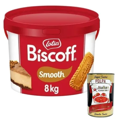 Produktbild von Italian Gourmet Biscoff Streichfähige Creme ohne künstliche Farb-, Geschmacks- und Konservierungsstoffe. 8kg + Italian Gourmet polpa 400g