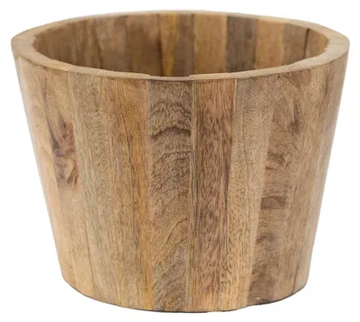 Image de Clayre & Eef Pot de fleurs Ø 18x13 cm Bois brun