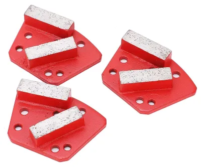 Zdjęcie produktu dla Szlifki diamentowe 3 sztuki - 30# Trapezoidalne - 6-otworowe - 2 ząbki - Wysokiej jakości diament - Wysoka wydajność szlifowania - Tarcze szlifierskie