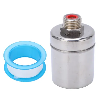 Image de Robinet à boisseau sphérique à flotteur G1/2" en acier inoxydable, vanne de régulation automatique du niveau d'eau pour réservoir d'eau, château d'eau