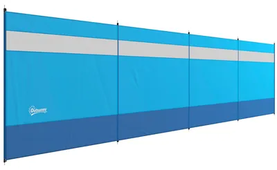 Produktbild von Outsunny Camping Windschutz 4 Paneele Sichtschutz mit Sichtfenster Tragetasche
