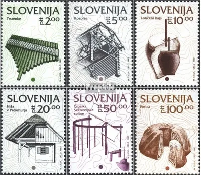 Produktbild von Briefmarken Slowenien 1993 Mi 51-56 (kompl.Ausg.) postfrisch Kulturelles Erbe