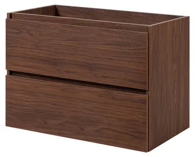 Obrázek produktu pro Závěsná koupelnová skříňka, barva: dub-ořech, 80 x 46 x 60,7 cm, bez dvířek