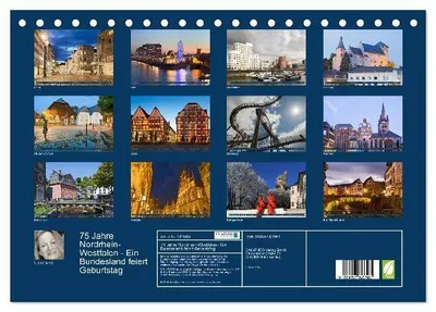 Produktbild von 75 Jahre Nordrhein-Westfalen - Ein Bundesland feiert Geburtstag (Tischkalender 2026 DIN A5 quer), CALVENDO Monatskalender