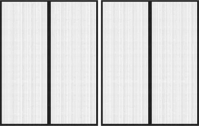 Obrázok produktu pre Závesy proti hmyzu s magnetickými blokmi 2 ks čierne 230x160 cm