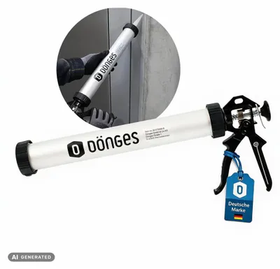 Obrázek produktu pro Dönges profesionální pistole na kartuše 600 ml | Uzavřená pistole na kartuše z hliníku