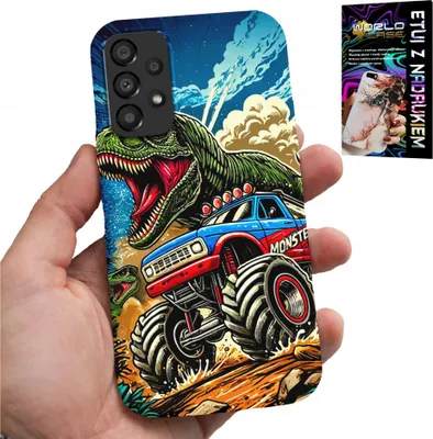 Produktbild von Etui Für Samsung A52 / A52S - Dinosaurier Im Monstertruck-Design Für Kinder