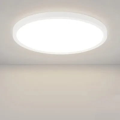 Obrázek produktu pro ZMH LED stropní svítidlo bílé ploché stropní svítidlo 22 cm neutrální bílá 15 W stropní osvětlení pro ložnici kuchyň chodbu