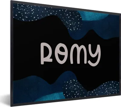 Produktbild von MuchoWow® Gerahmtes Poster Romy - Pastell - Mädchen 80x60 cm - Poster mit Schwarzem Bilderrahmen Wandposter Rahmen Foto Bilder - Schwarzem - Mit Gestell