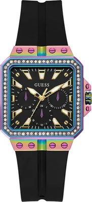 Produktbild von Guess Damen Uhr Armbanduhr LIBRA GW0618L3 Silikon