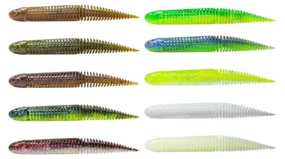 Produktbild von Savage Gear Ned Dragon Tail Slug - 5 Gummiköder, Farbe:Dark Water Mix, Länge / Gewicht:10cm / 5.5g