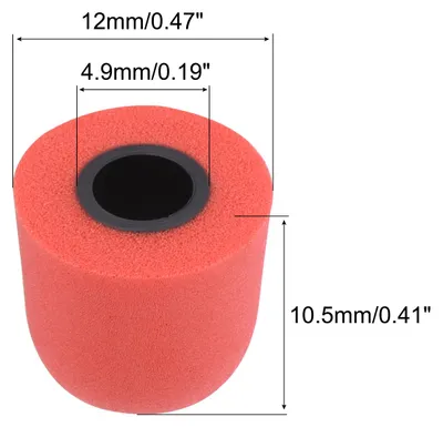Image de Embouts en Mousse de Remplacement pour šŠcou-teurs, Taille Moyenne 5,1-6 mm, Rouge, 8 Piššces