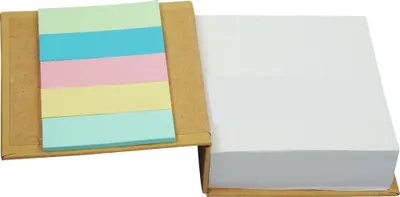 Produktbild von Notizbuch / 250 Blatt für Notizen und 5 verschiedenen Haftnotizzetteln
