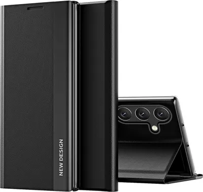 Productafbeelding van Beschermhoes met flipcover, compatibel met Samsung Galaxy A56 5G, zwart