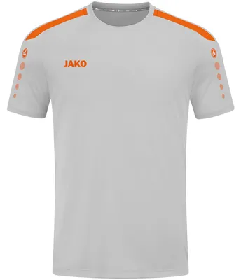 Produktbild von Jako Power Trikot Kurzarm Kinder - Soft Grey / Neonorange