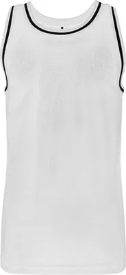 Immagine prodotto di Build Your Brand BY009 | Maglietta da uomo a rete Tanktop - Colore: Bianco/Nero - Taglia: M