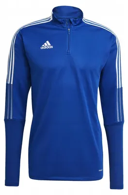 Produktbild von Adidas - "Tiro 21" Oberteil mit kurzem Reißverschluss für Herren - Training PP2077 (S) (Blau)