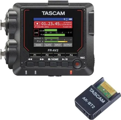 Produktbild von Tascam Audio-Recorder FR-AV2 mit AK-BT-2 Bluetooth Adapter