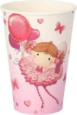 Productafbeelding van Beker, karton, 0,2 liter, diameter 7 cm, hoogte 9,7 cm, paars, "Little Dancer"