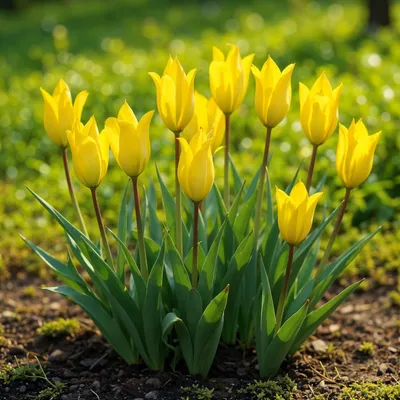 Immagine prodotto di Bulbi da fiore Exotenherz - Tulipani Tulipa Sylvestris - giallo (20 pezzi) Diametro 5-6cm