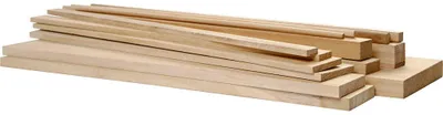 Produktbild von Holzbauteile, L 37 cm, B 1,5-10,5 cm, 194 Stk/ 1 Pck [HOB-57400]
