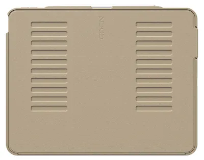Productafbeelding van Zugu case Hoesje iPad Air 13" (M2-M4) 2024 & iPad Pro 12.9 (3rd/4th gen) – Verstelbare Magnetische Houder met 8 Hoeken – Veilige Magnetische Montage – Grote Valbescherming - Beige