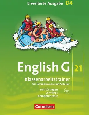 Obrázok produktu pre English G 21. Erweiterte Ausgabe D 4. Klassenarbeitstrainer mit Lösungen und Audios online