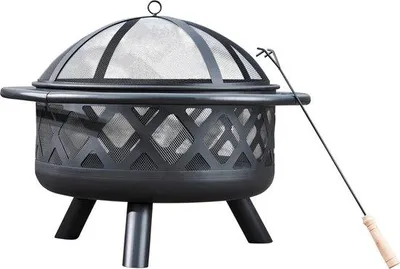 Productafbeelding van Famanu vuurkorf voor buiten - zwart, 75 cm