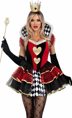 Produktbild von Herzkönigin Kleid - Halloween Kostüm Damen Größe: M