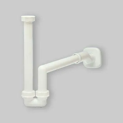 Productafbeelding van Ruimtebesparende sifon voor wastafel en toilet, "Eccentrico" model, 1"1/4 - Ø 40