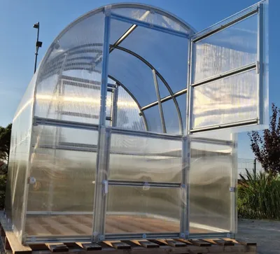Produktbild von Gewächshaus KLASIKA SLIM 2x6m (12m2) mit 6mm Polycarbonat