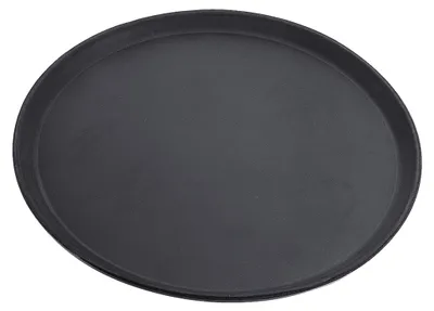 Produktbild von Tablett, Serviertablett, rund, rutschfest, Ø35-40 cm wählbar, schwarz : 40 cm Variante: 40 cm