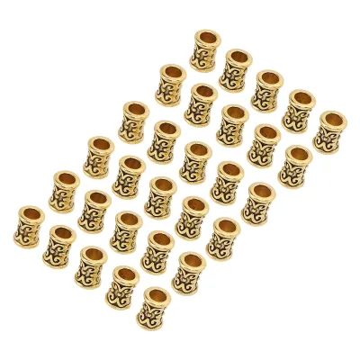 Obrázok produktu pre Beard Tube Beads,Beard Beads,Hair Dreadlocks Beads,Antique Beard Tube Beads,Antique Dreadlocks Beads,Alloy Dreadlocks Beads,Beard Accessories,Jewellery Hair Accessories