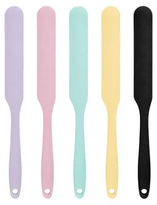 Produktbild von Silikon Spatel Set 5 Stück 24 cm Teigschaber Schmal für Küche Backen Rühren
