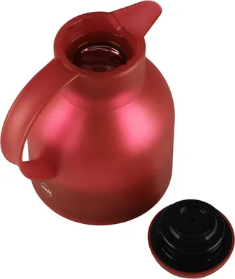 Produktbild von emsa Isolierkanne SAMBA 1 Liter Quick Press, Farbe transluzentes Kirschrot