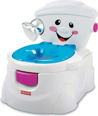 Produktbild von Fisher-Price Meine erste Toilette, Töpfchen mit Musik, Toilettentrainer, Kinder-WC