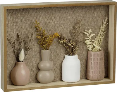 Produktbild von Mica Wanddeko Vase hellbraun 35 x 25 cm
