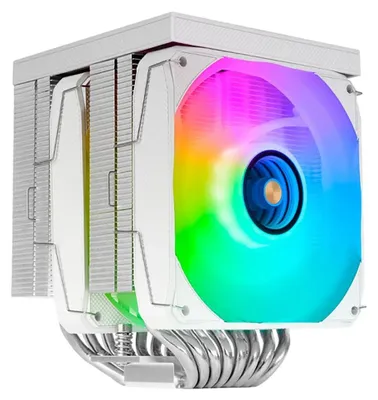 Zdjęcie produktu dla Mars Gaming MCPU-LCDPROW, Chłodnica powietrza, 12 cm, Biały