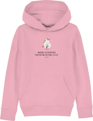 Produktbild von Mr. & Mrs. Panda Kinderpullover Einhorn Traurig 12-14 Jahre (152/164) - Baumwolle Pink - Geschenk, Sweatpulli, Kapuzenpulli, Unicorn, Liebe, Hoodie, Kapuzenpullover, Blume